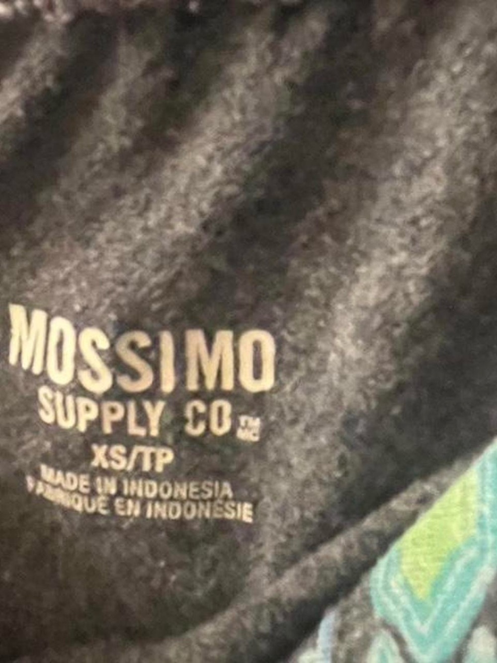 Mossimo Supply Co. Strapless Black Dress with Teal Stripe Pattern - Picture 4 of 4